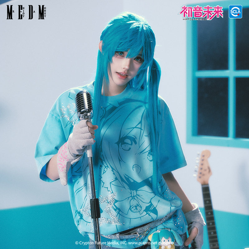 MEDM×Hatsune Miku Water-washed T-Shirts