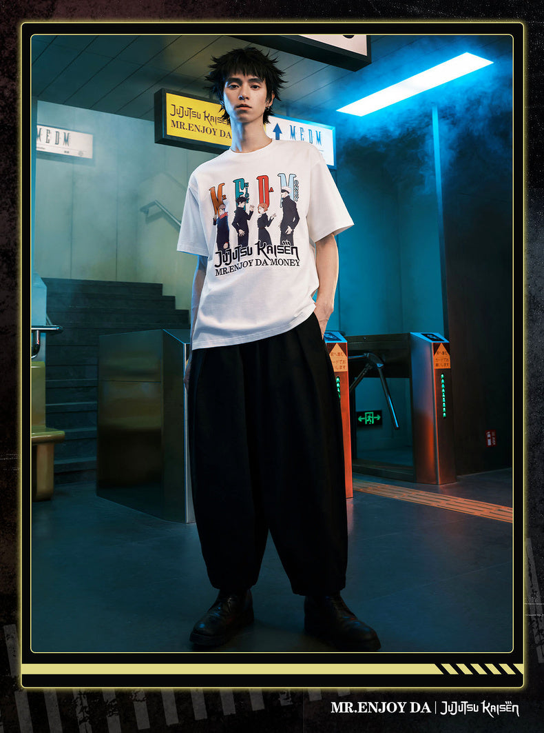 MEDM×Jujutsu Kaisen Multi-character anime print T-shirt
