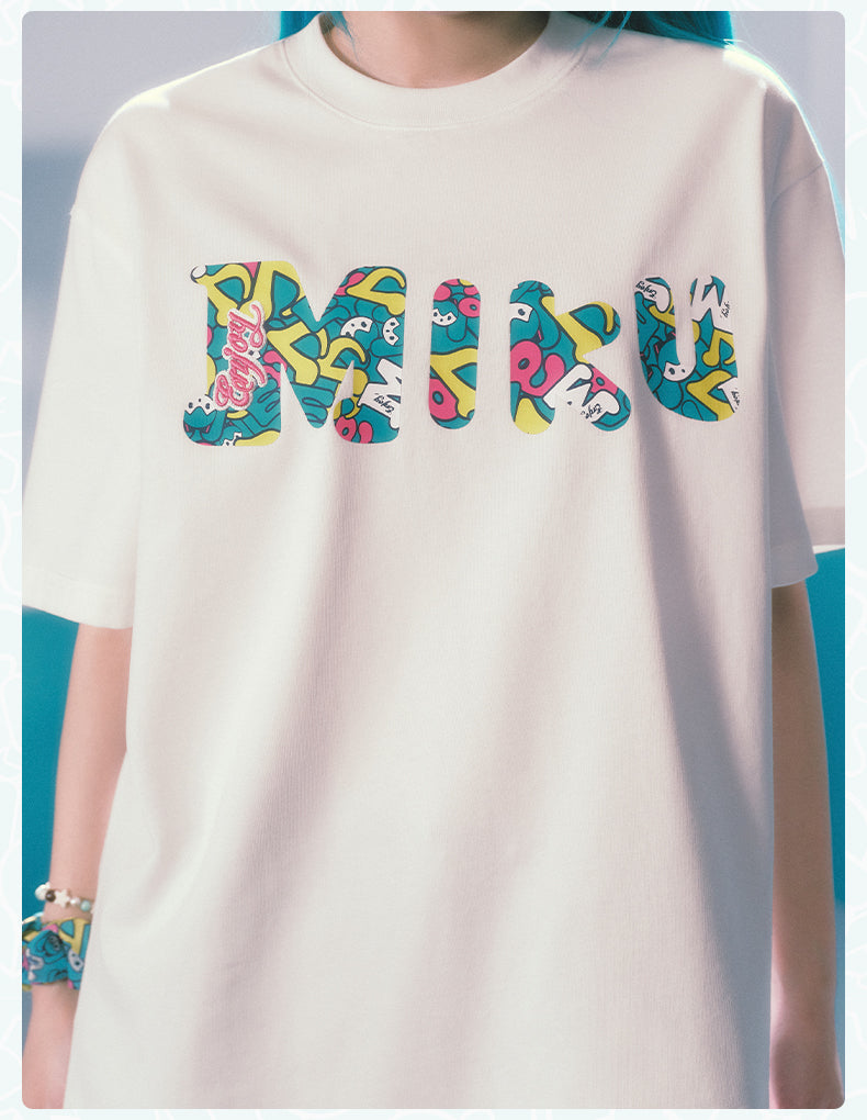 MEDM×Hatsune Miku Letter T-Shirts