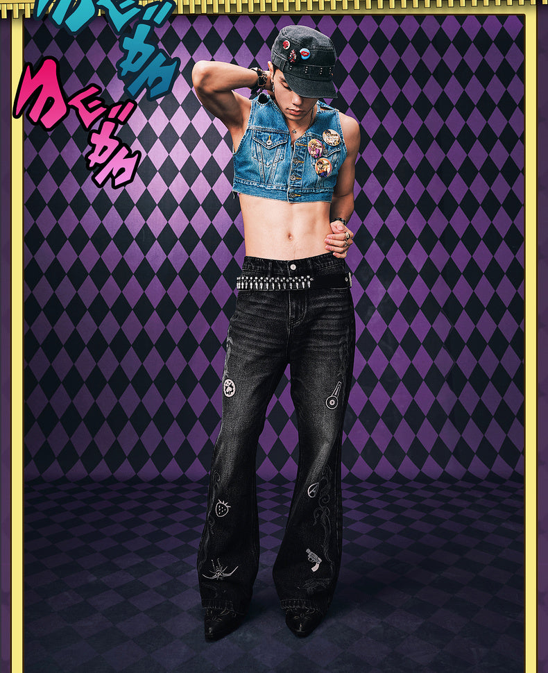MEDM×JOJO's Bizarre Adventure Golden Wind Jeans