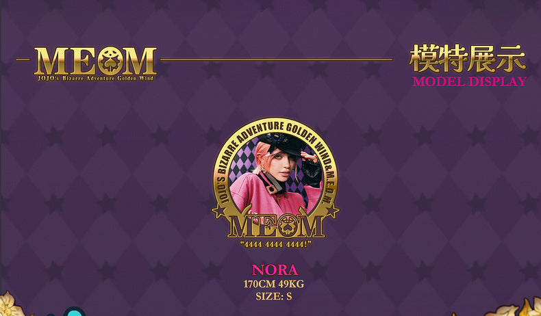 MEDM×JOJO's Bizarre Adventure Golden Wind Pink jacket