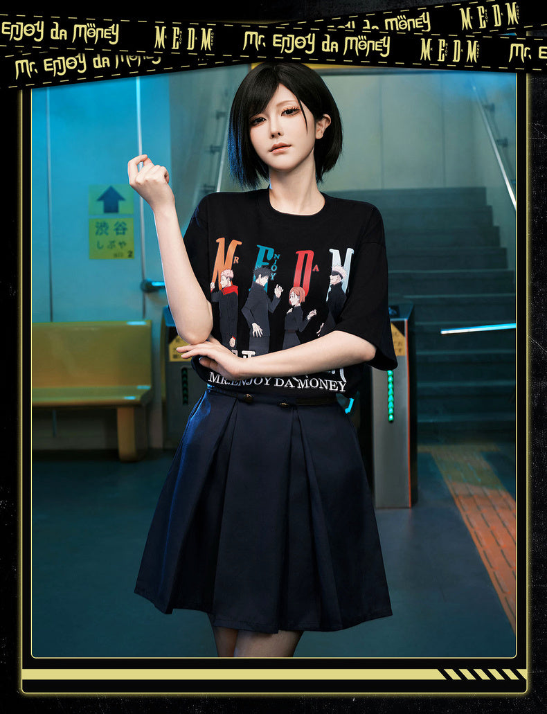 MEDM×Jujutsu Kaisen Multi-character anime print T-shirt