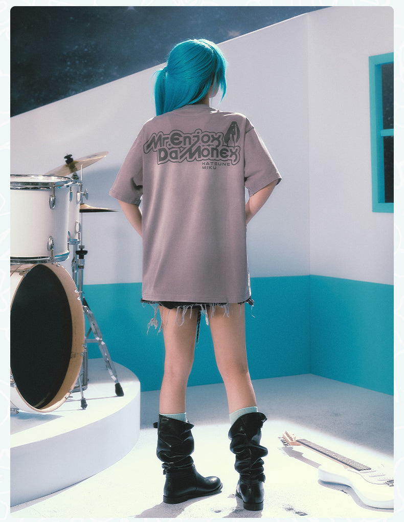 MEDM×Hatsune Miku Water-washed T-Shirts