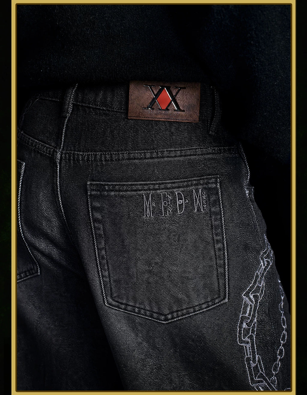 MEDM× Hunter Washed jeans
