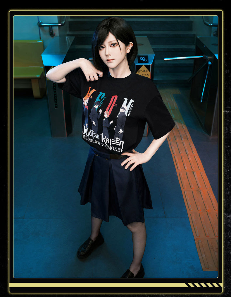 MEDM×Jujutsu Kaisen Multi-character anime print T-shirt