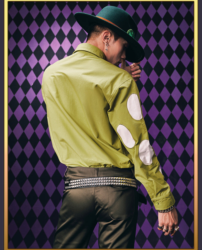 MEDM×JOJO Pannacotta Fugo green shirt