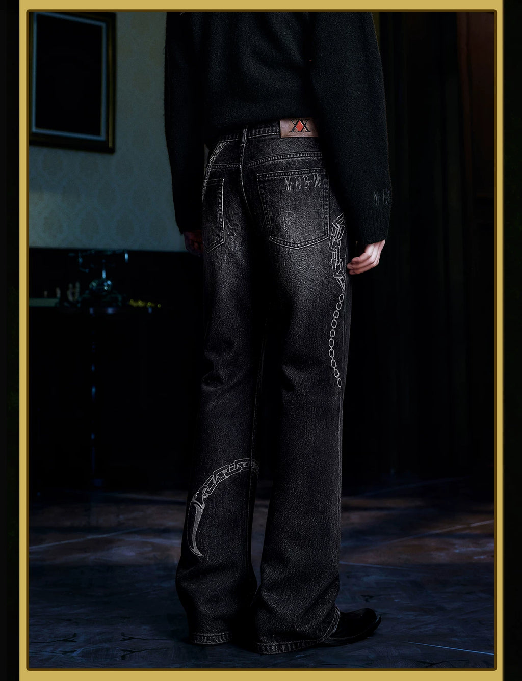 MEDM× Hunter Washed jeans
