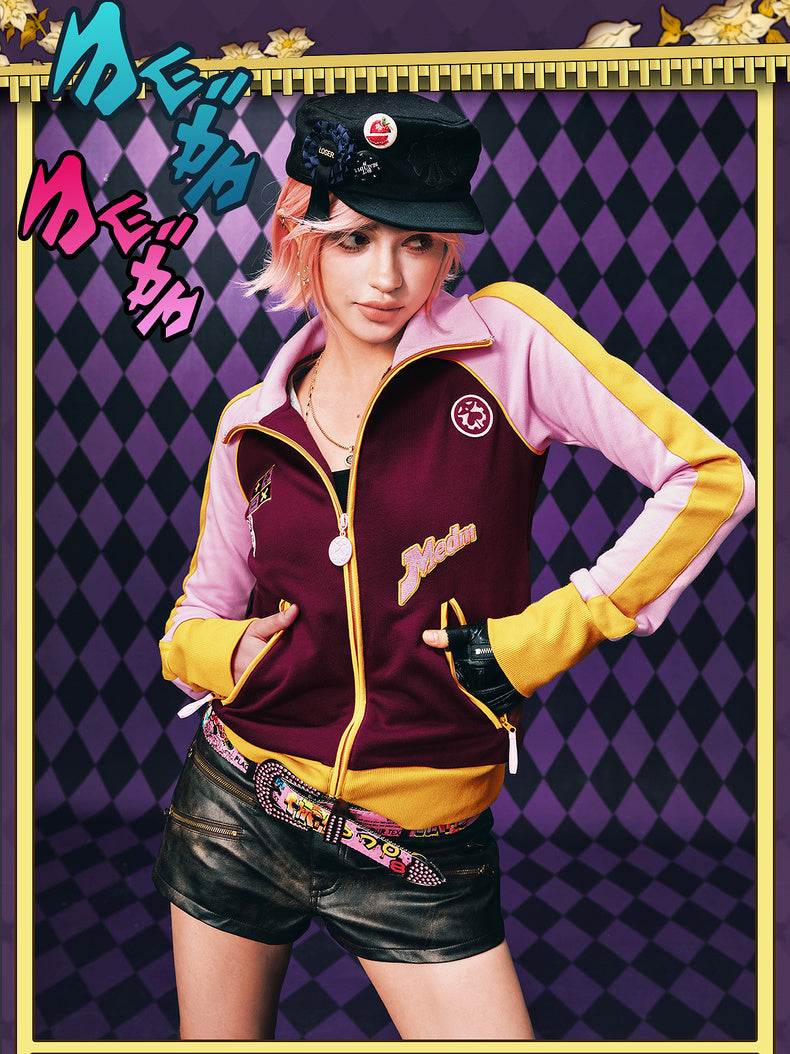MEDM×JOJO's Bizarre Adventure Golden Wind Color-blocking set top