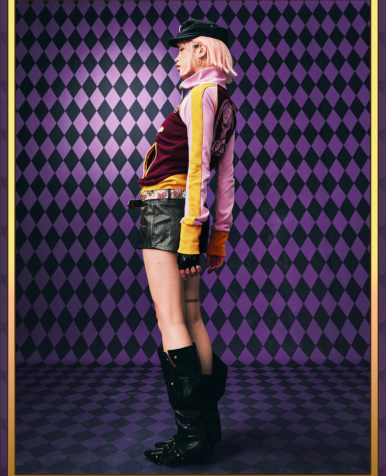 MEDM×JOJO's Bizarre Adventure Golden Wind Color-blocking set top