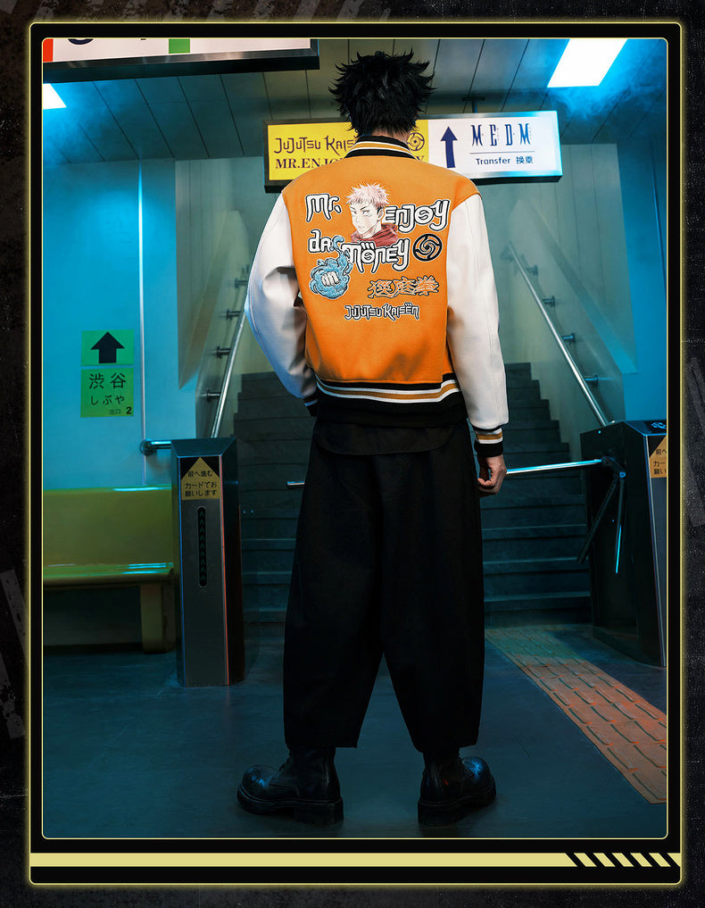 MEDM×Jujutsu Kaisen Anime Character Baseball Jacket