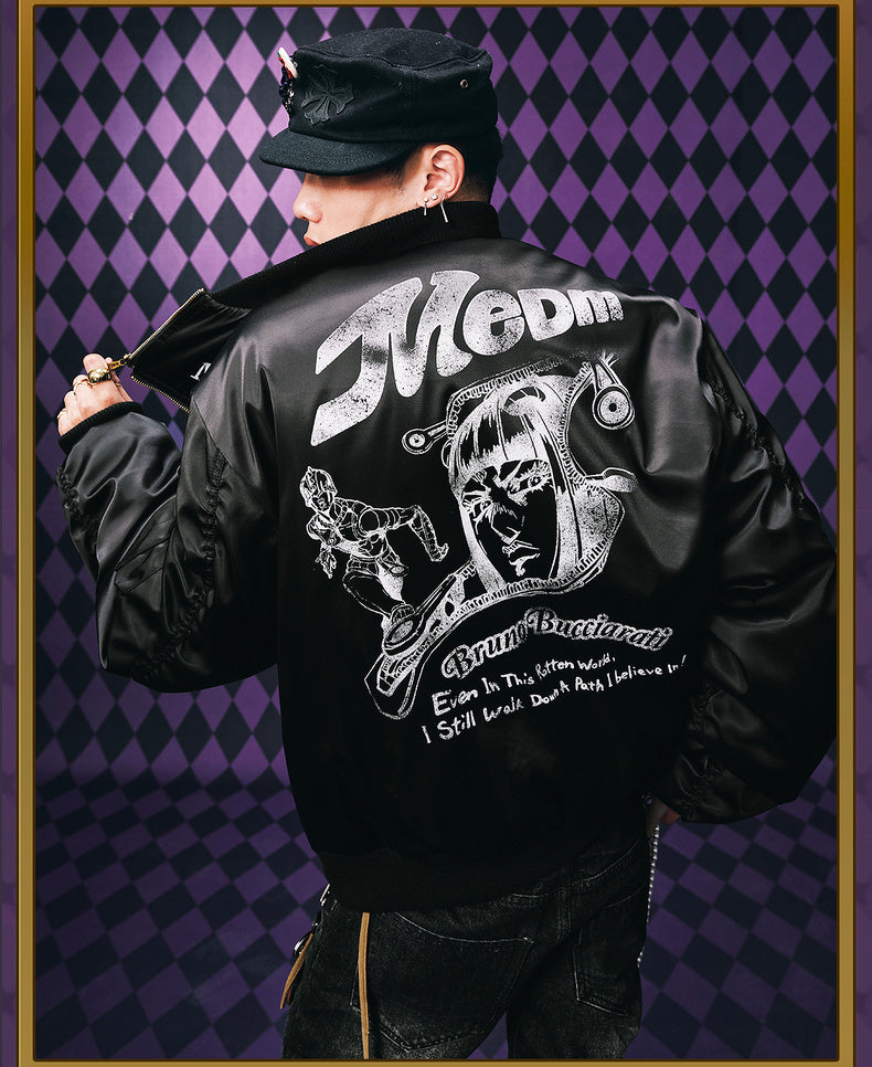 MEDM×JOJO Bruno Bucciarati Cotton-padded jacket