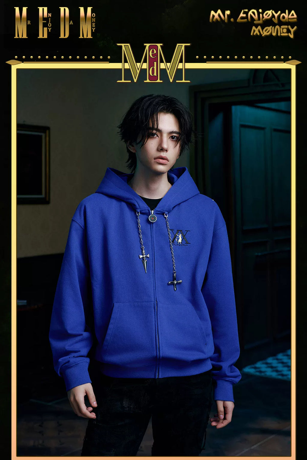 MEDM× Hunter Zip-up hoodie