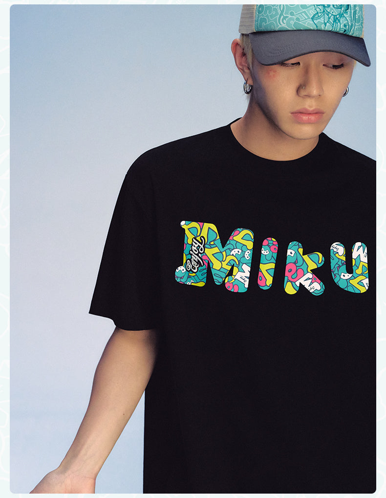MEDM×Hatsune Miku Letter T-Shirts