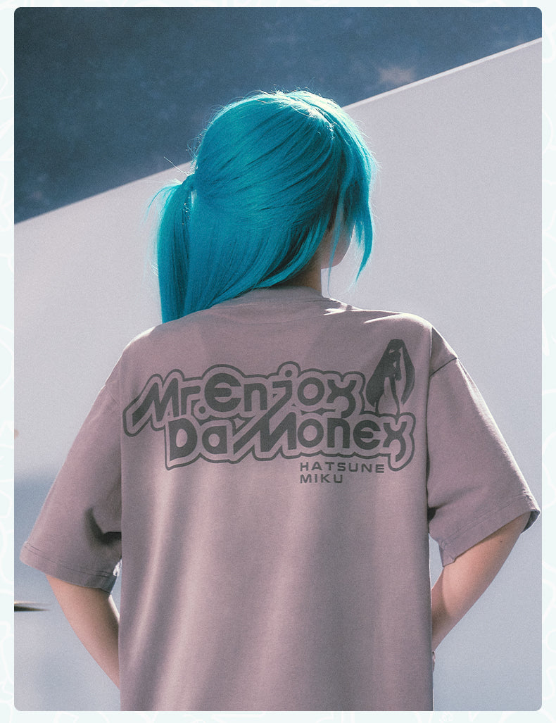 MEDM×Hatsune Miku Water-washed T-Shirts
