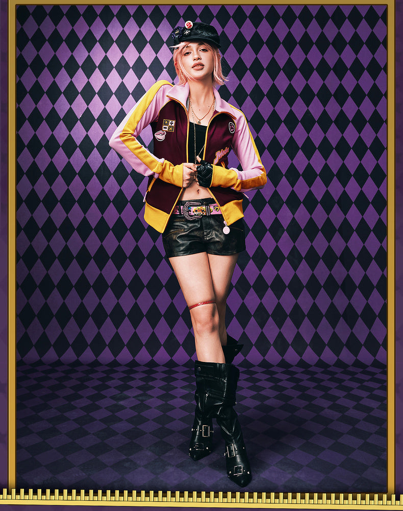 MEDM×JOJO's Bizarre Adventure Golden Wind Color-blocking set top