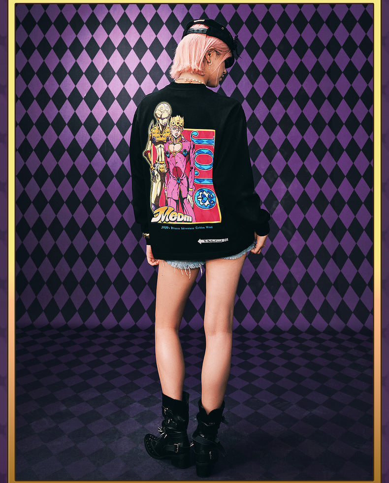 MEDM×JOJO's Bizarre Adventure Golden Wind Character Graffiti T-Shirt