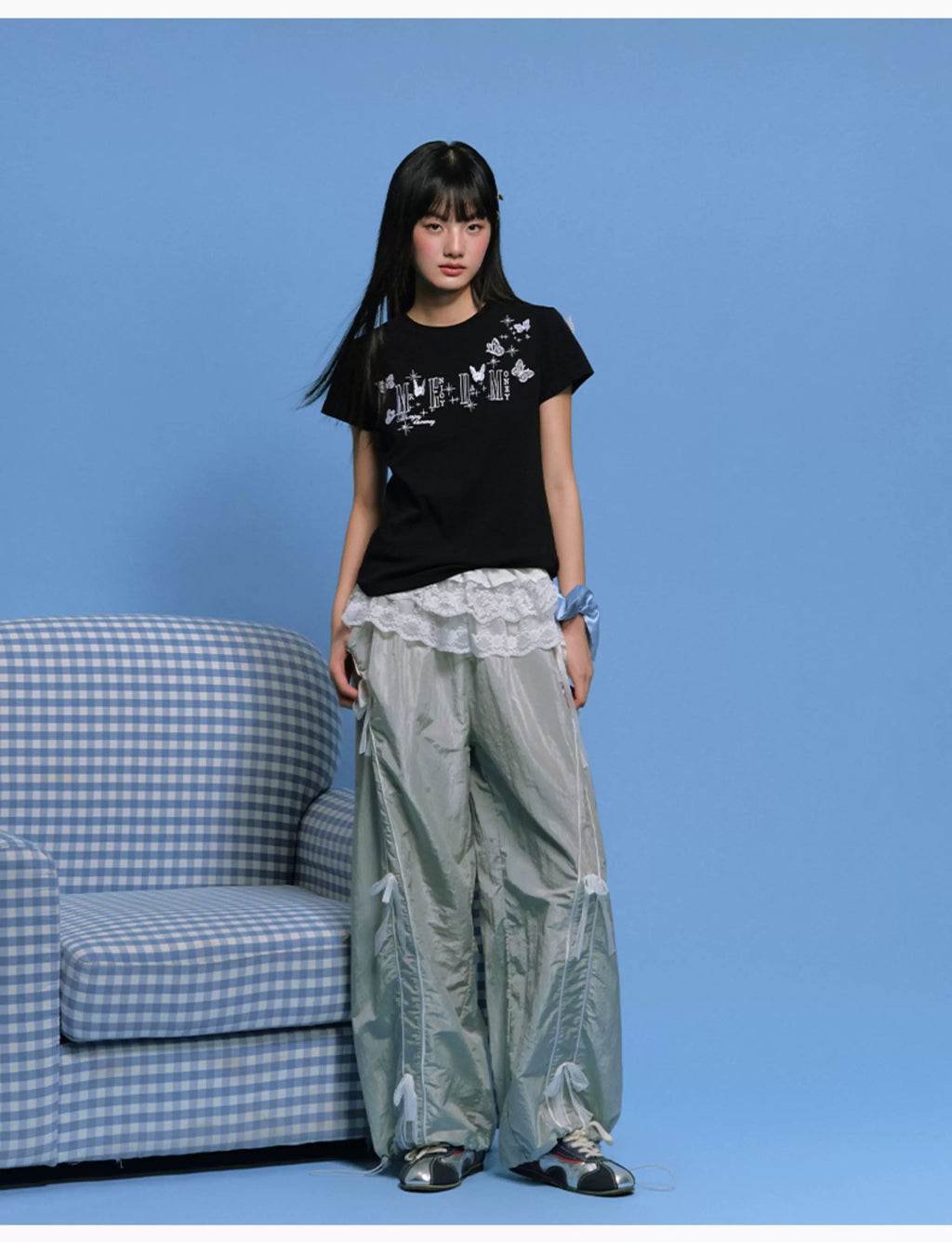 MEDM 3D Butterfly Embroidery T-shirt