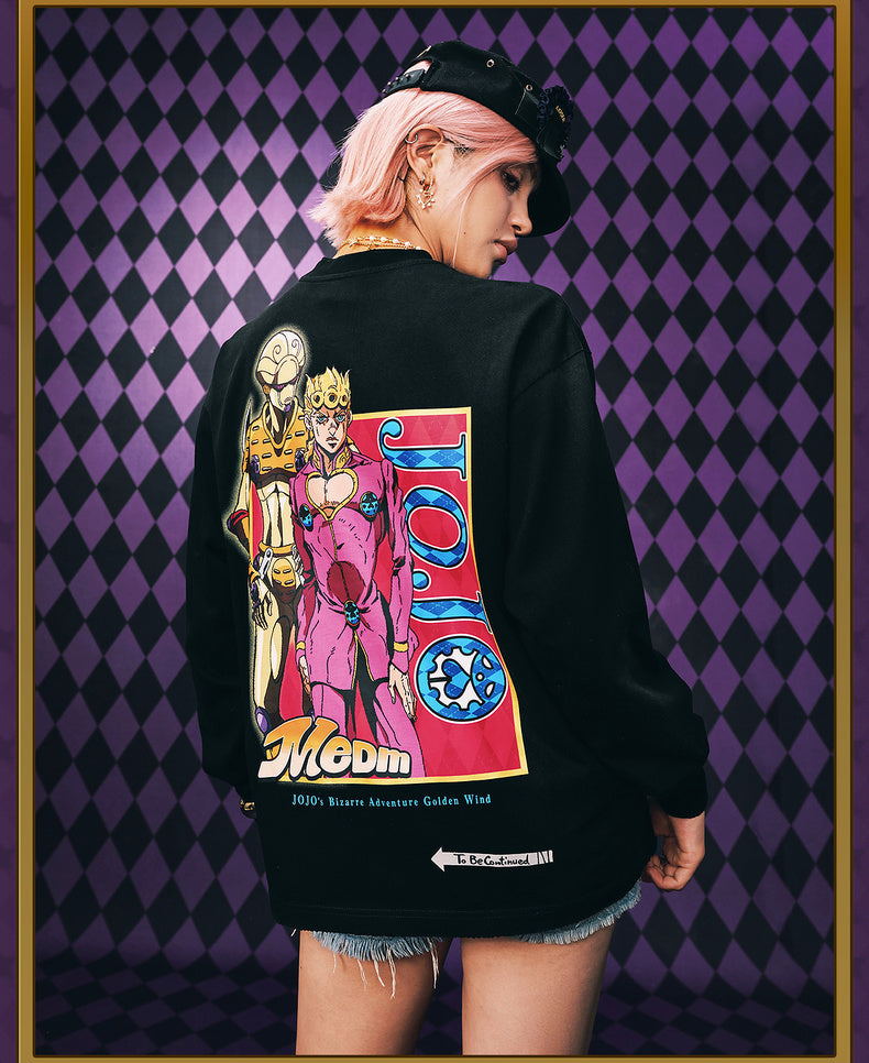MEDM×JOJO's Bizarre Adventure Golden Wind Character Graffiti T-Shirt