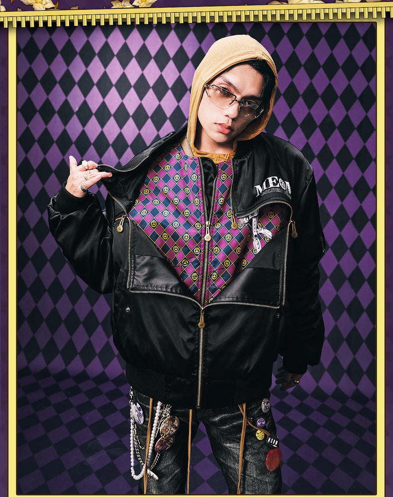 MEDM×JOJO Bruno Bucciarati Cotton-padded jacket