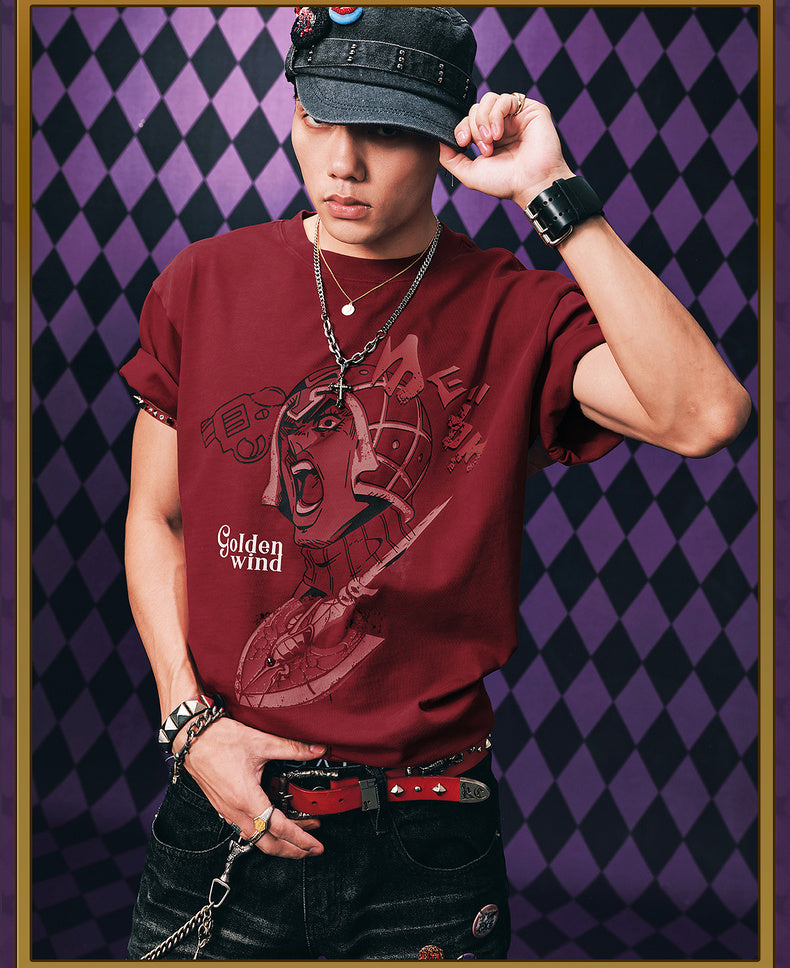 MEDM×JOJO's Bizarre Adventure Golden Wind T-shirt