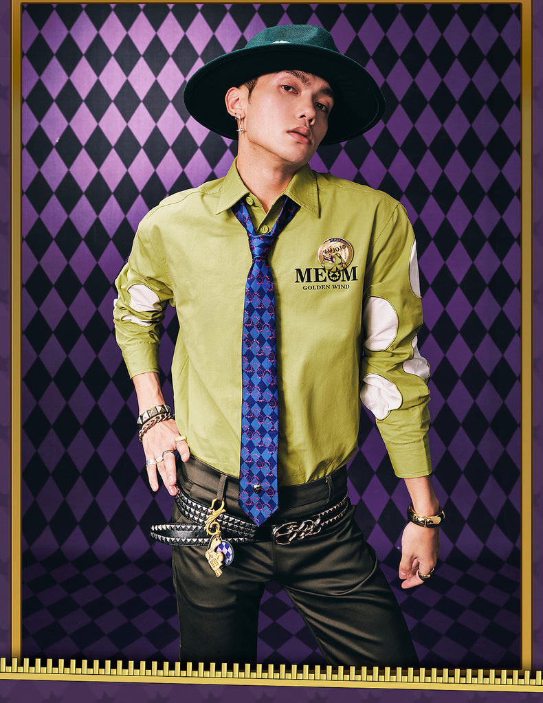 MEDM×JOJO Pannacotta Fugo green shirt