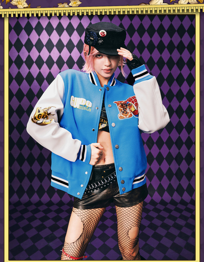 MEDM×JOJO's Bizarre Adventure Golden Wind Baseball jacket