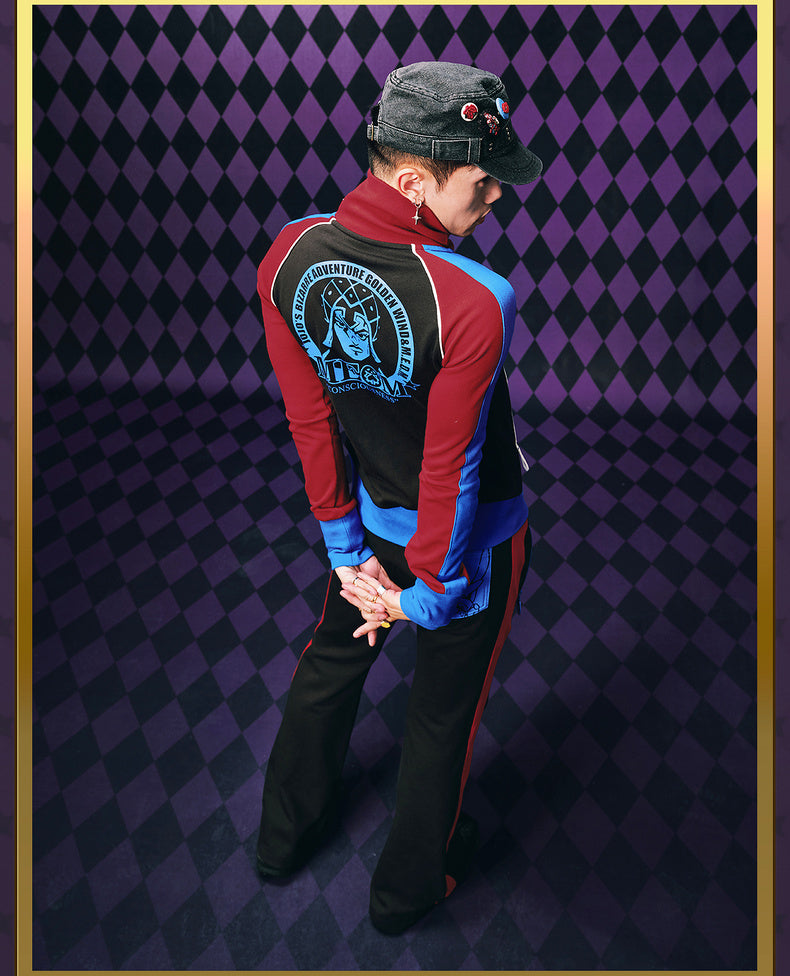 MEDM×JOJO's Bizarre Adventure Golden Wind Color-blocking set top