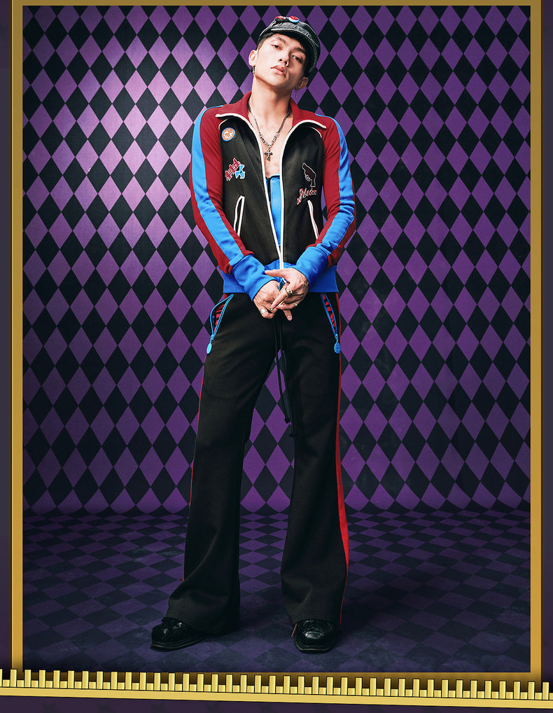 MEDM×JOJO's Bizarre Adventure Golden Wind Color-blocking set top