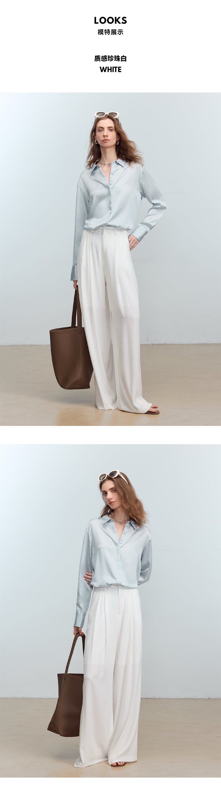 CHENE YI Long dress pants with three pleats