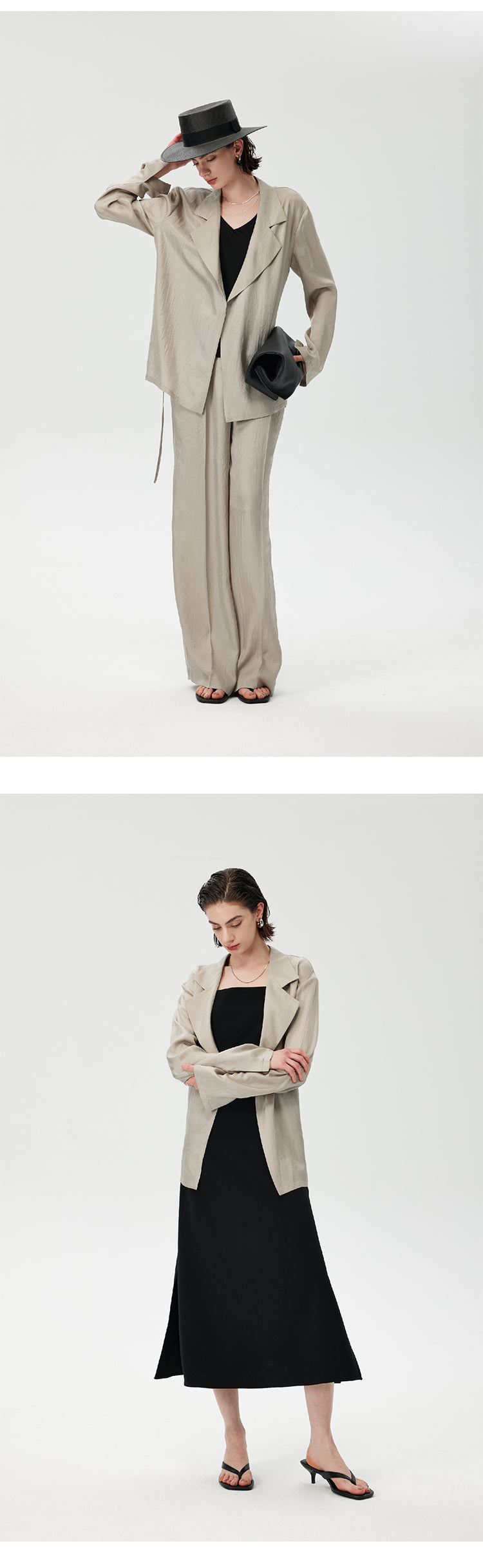 CHENE YI Vest and long pants set