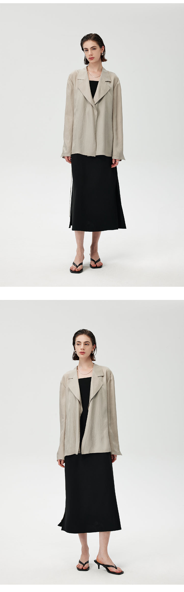 CHENE YI Vest and long pants set
