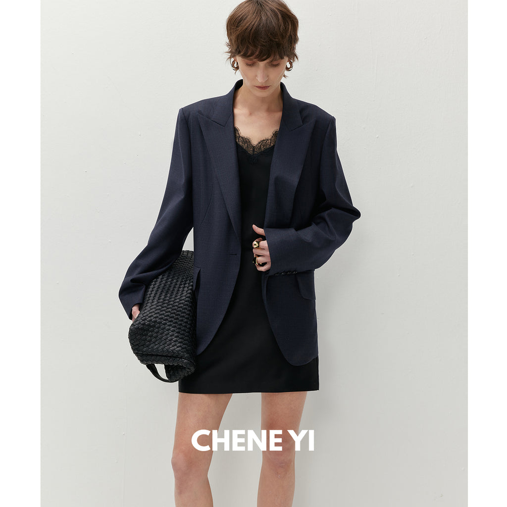 CHENE YI Lace-trimmed silk camisole