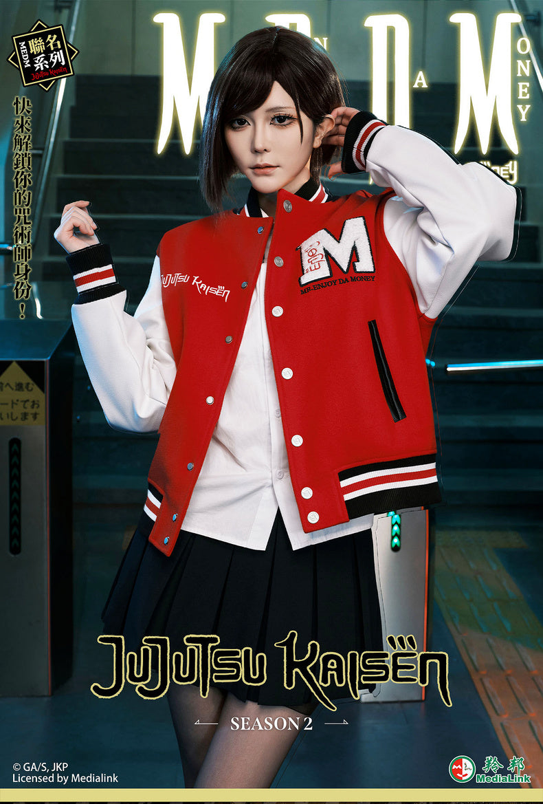 MEDM×Jujutsu Kaisen Anime Character Baseball Jacket