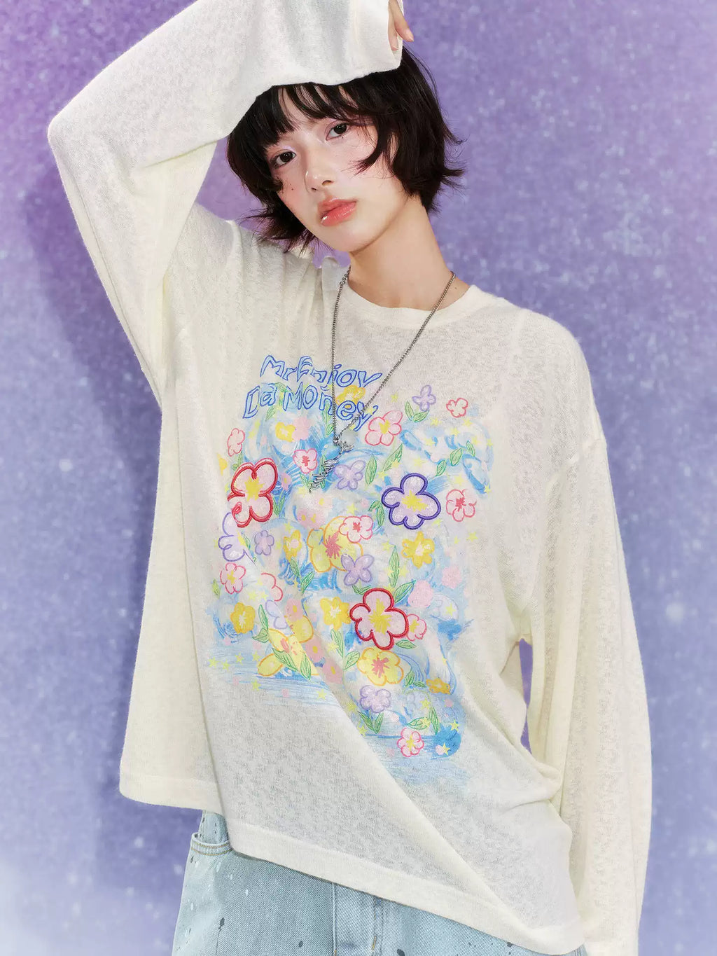 MEDM Hollow Out Knitted Cover-up