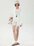 CHENE YI Linen Sun Protection Shirt and Shorts Set