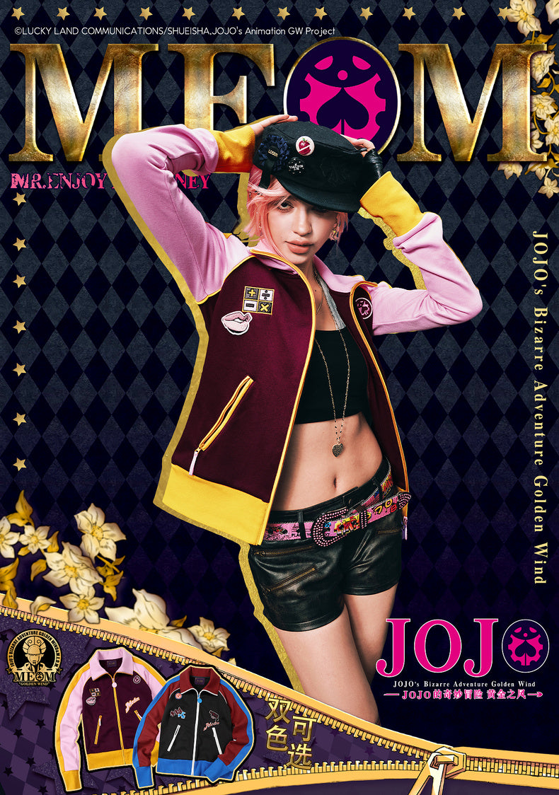 MEDM×JOJO's Bizarre Adventure Golden Wind Color-blocking set top