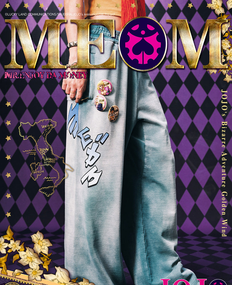 MEDM×JOJO's Bizarre Adventure Golden Wind sweatpants