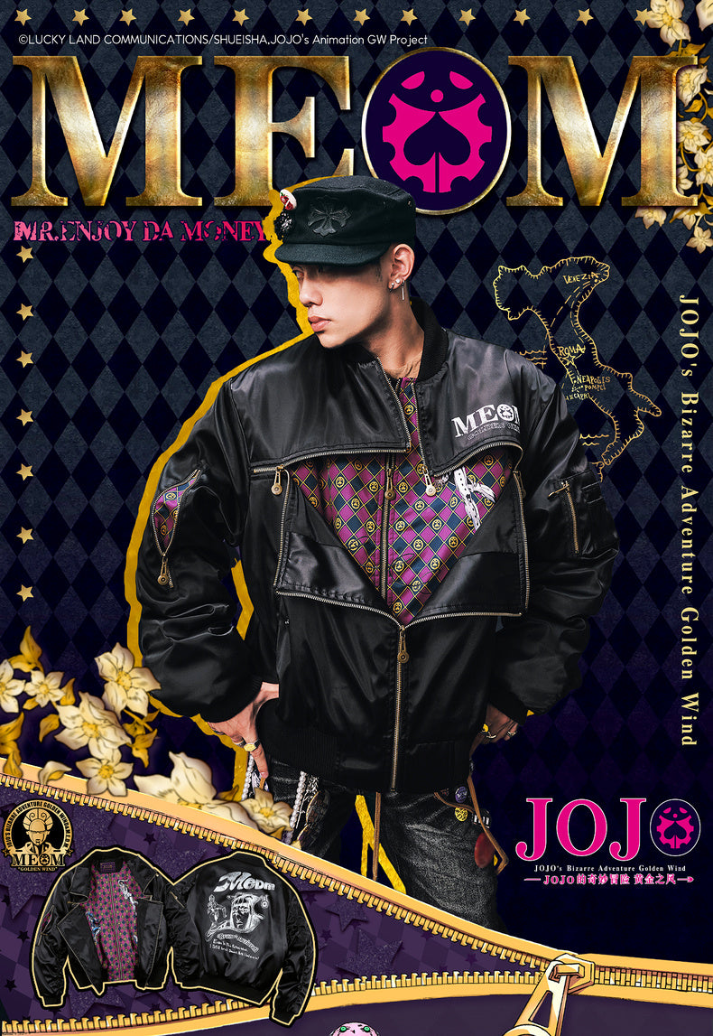 MEDM×JOJO Bruno Bucciarati Cotton-padded jacket