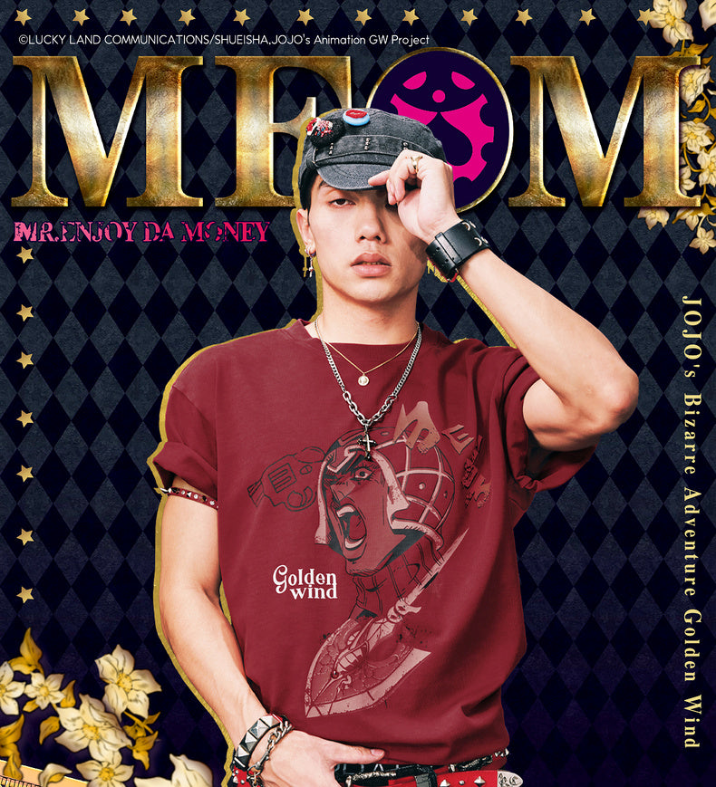 MEDM×JOJO's Bizarre Adventure Golden Wind T-shirt