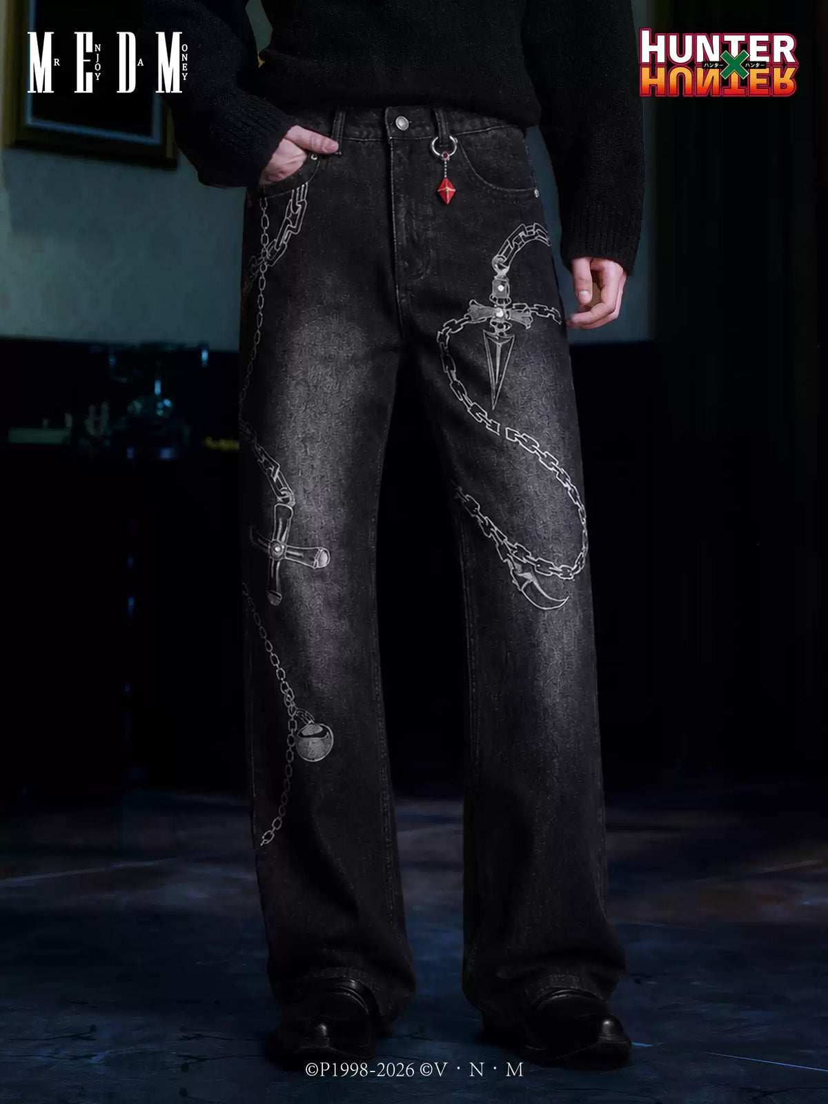 MEDM× Hunter Washed jeans