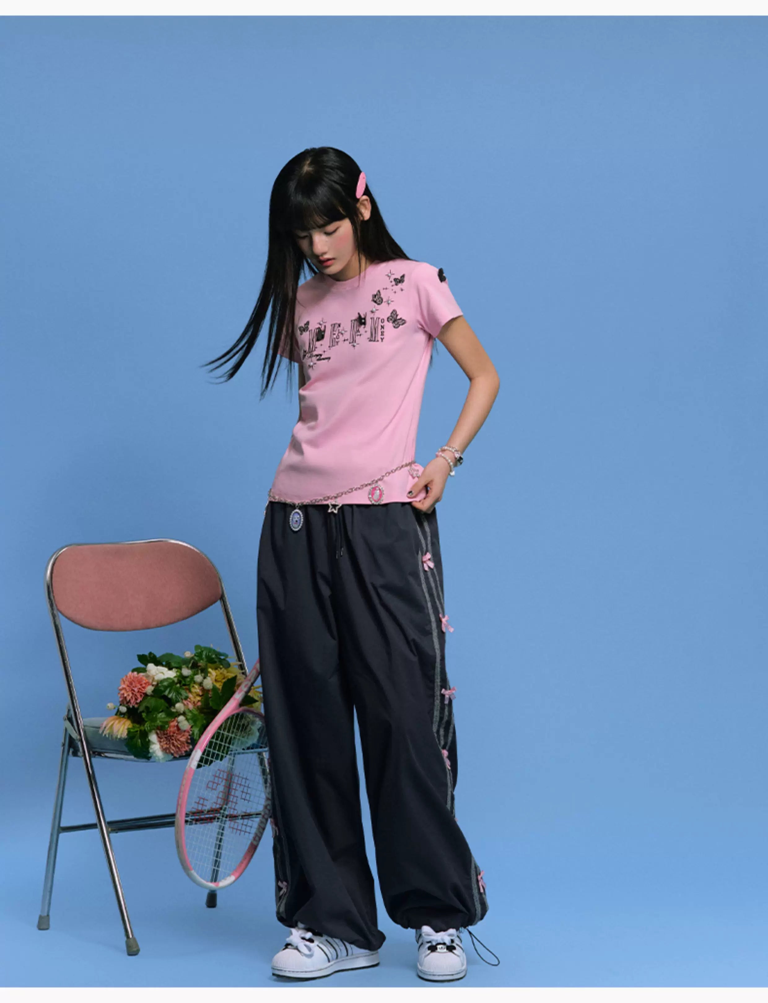 MEDM 3D Butterfly Embroidery T-shirt