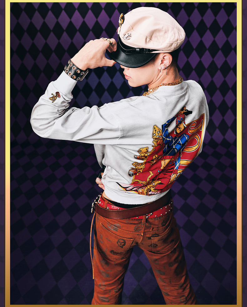 MEDM×JOJO's Bizarre Adventure Golden Wind Character Graffiti T-Shirt