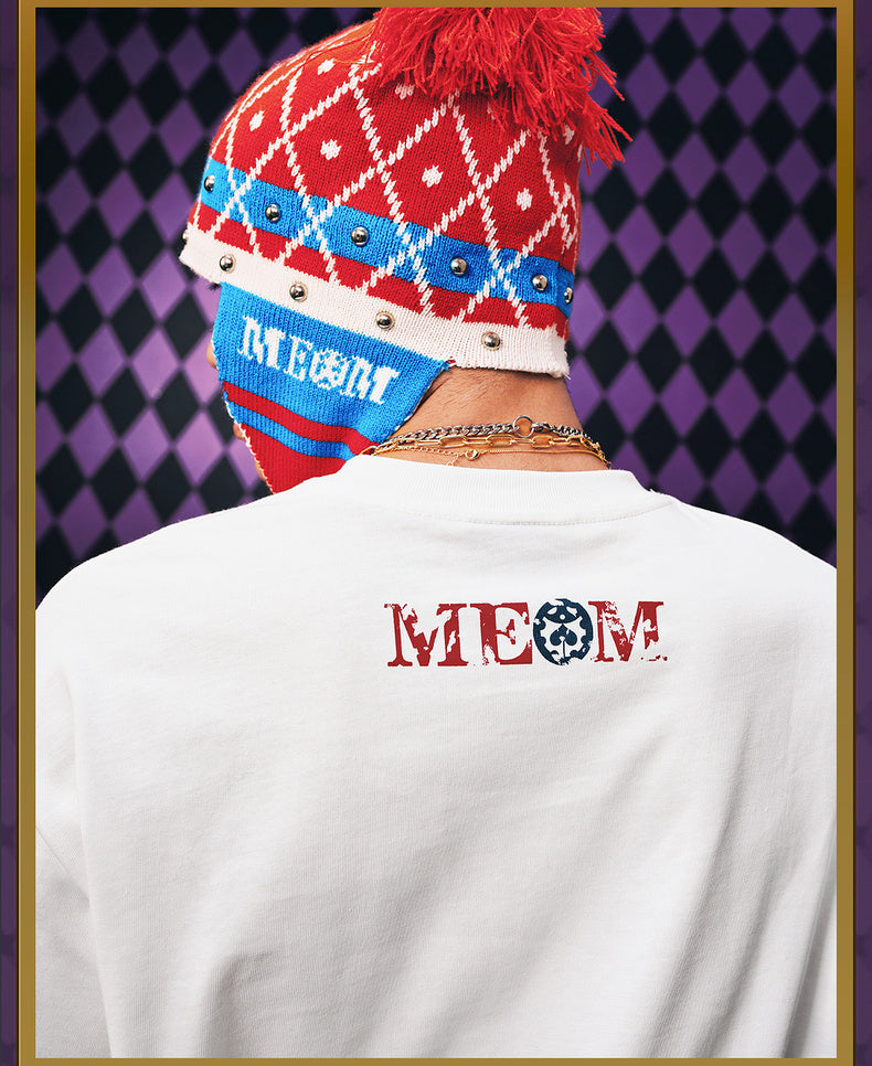 MEDM×JOJO's Bizarre Adventure Golden Wind Red and blue T-shirt