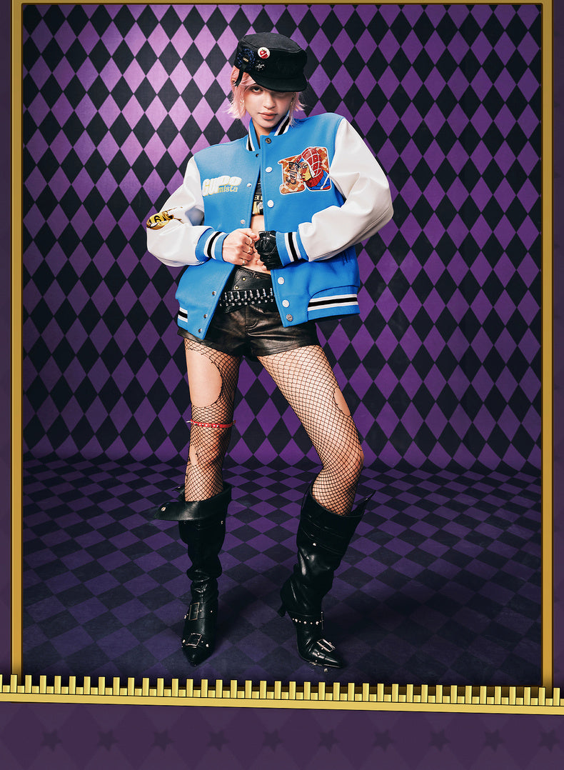 MEDM×JOJO's Bizarre Adventure Golden Wind Baseball jacket