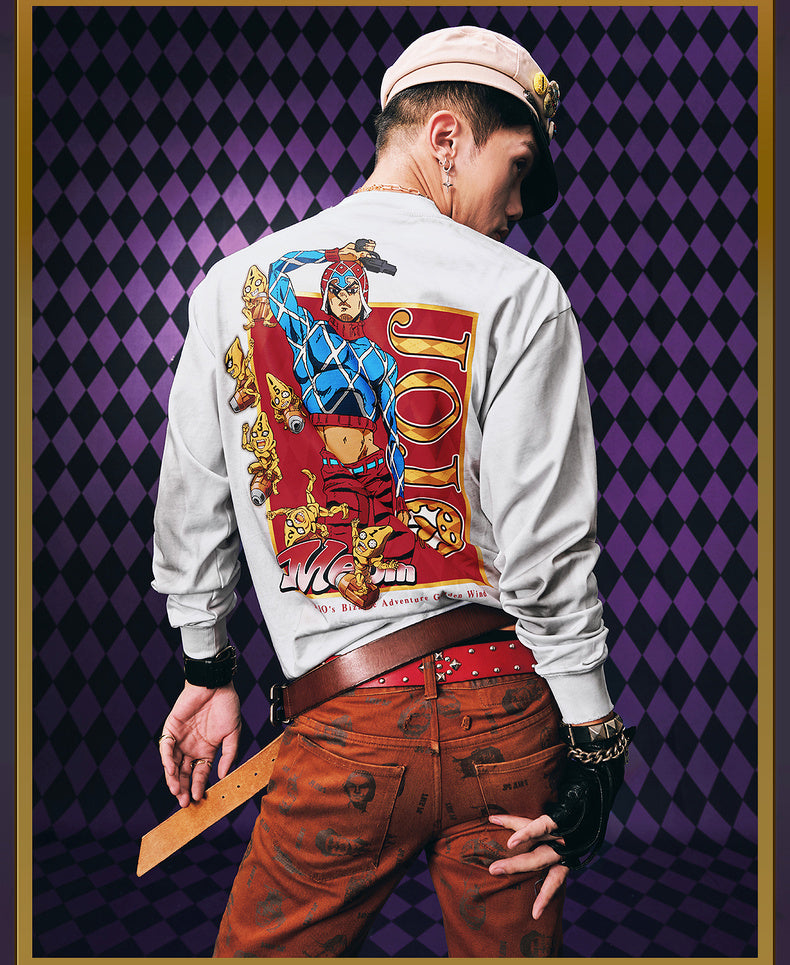 MEDM×JOJO's Bizarre Adventure Golden Wind Character Graffiti T-Shirt