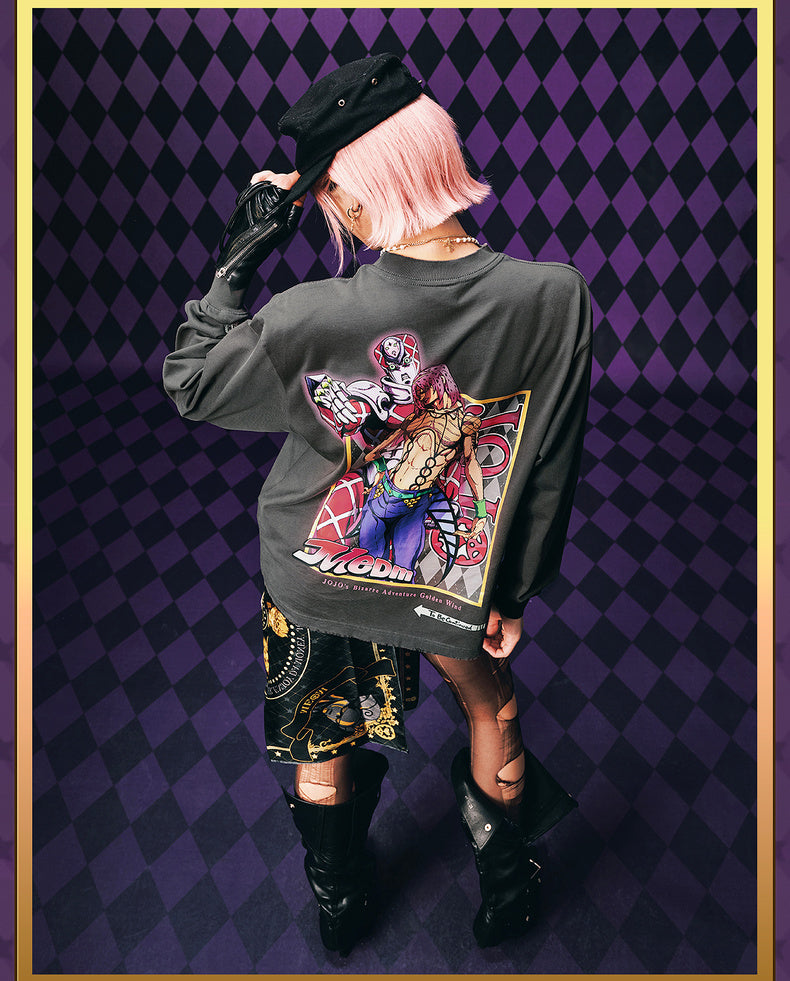 MEDM×JOJO's Bizarre Adventure Golden Wind Character Graffiti T-Shirt