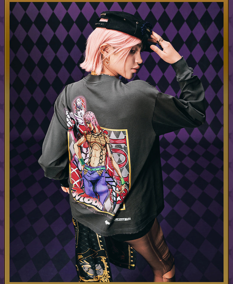 MEDM×JOJO's Bizarre Adventure Golden Wind Character Graffiti T-Shirt
