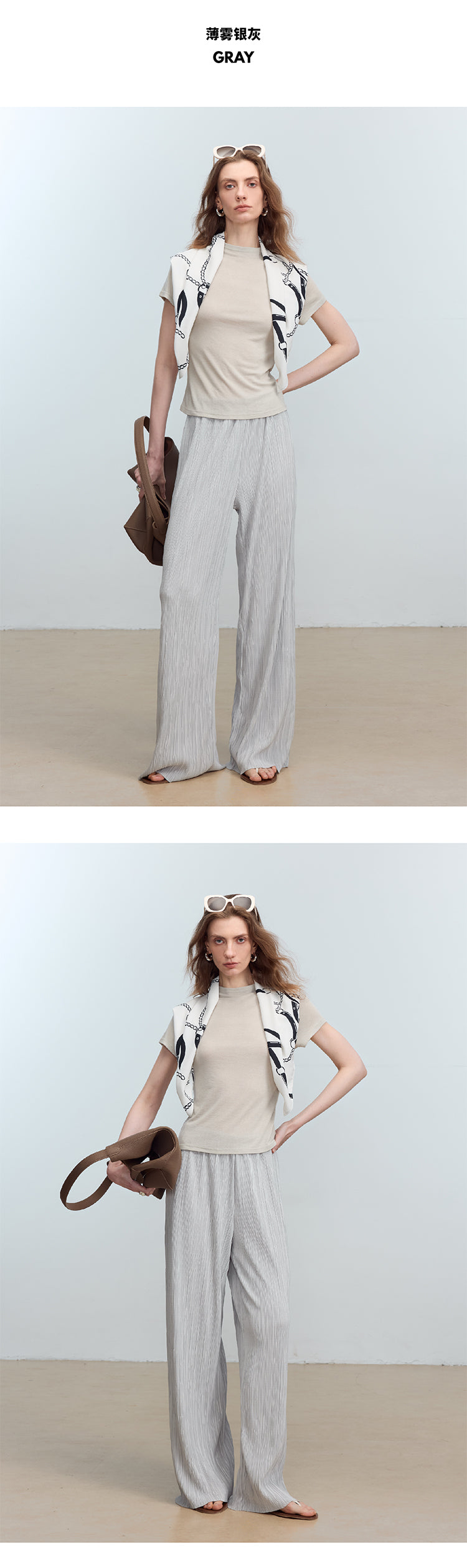 CHENE YI Miyake Pleated Long Pants