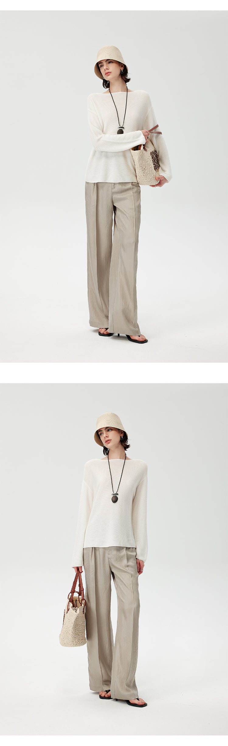 CHENE YI Vest and long pants set