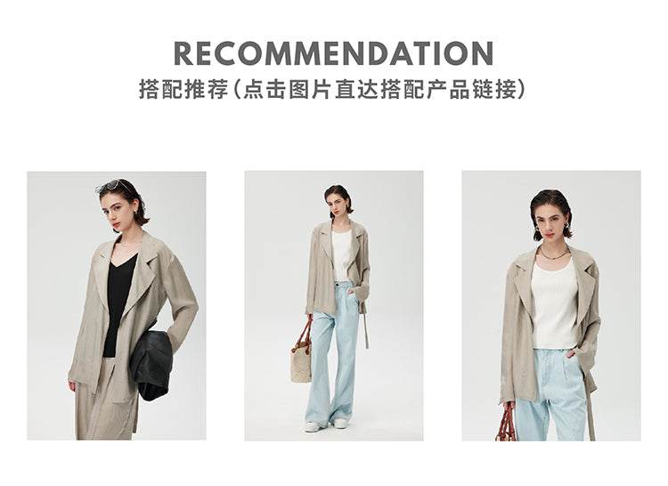 CHENE YI Vest and long pants set